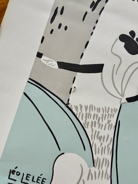 Image 1 of Cartel PLM 1990, dibujo de Léo Lelée, Arles aux Baux