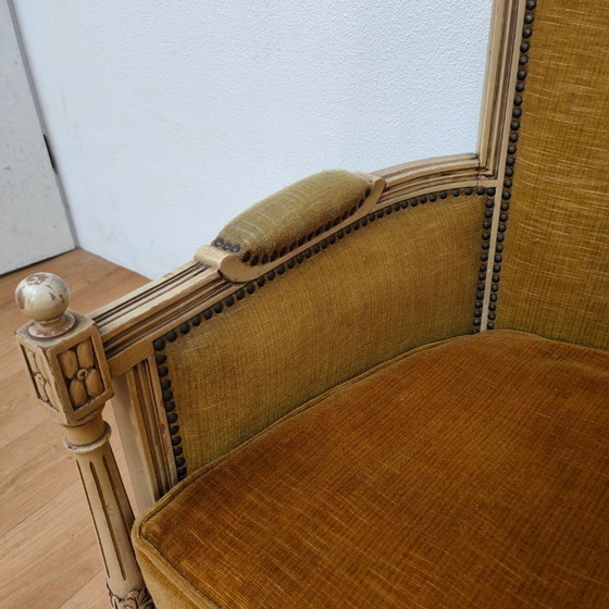 Image 1 of Antikes Sofa und Sessel im Stil Ludwigs XVI.