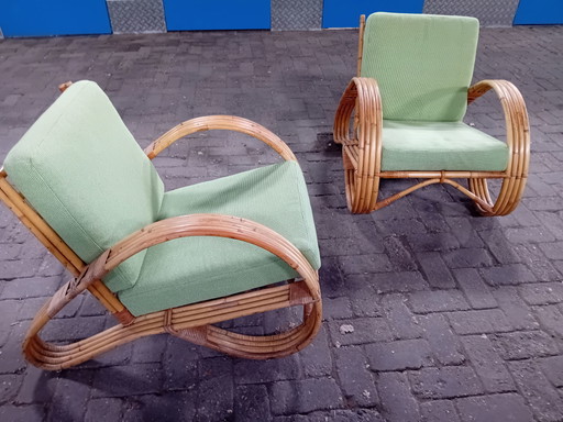 2x Rohe Noordwolde vintage fauteuils