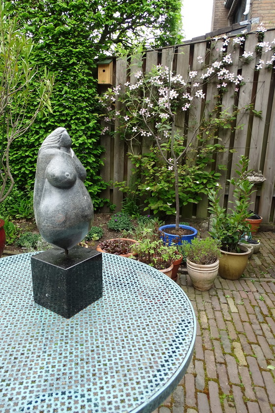 Image 1 of Statue Brazilian Soapstone On Pedestal