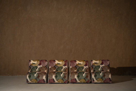 Image 1 of Italian Modular Sofa (1970) in Freedom Flight Velvet – 4-Piece