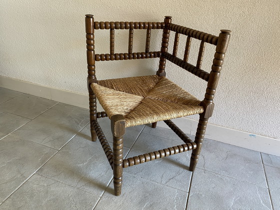 Image 1 of Rieten hoekstoel