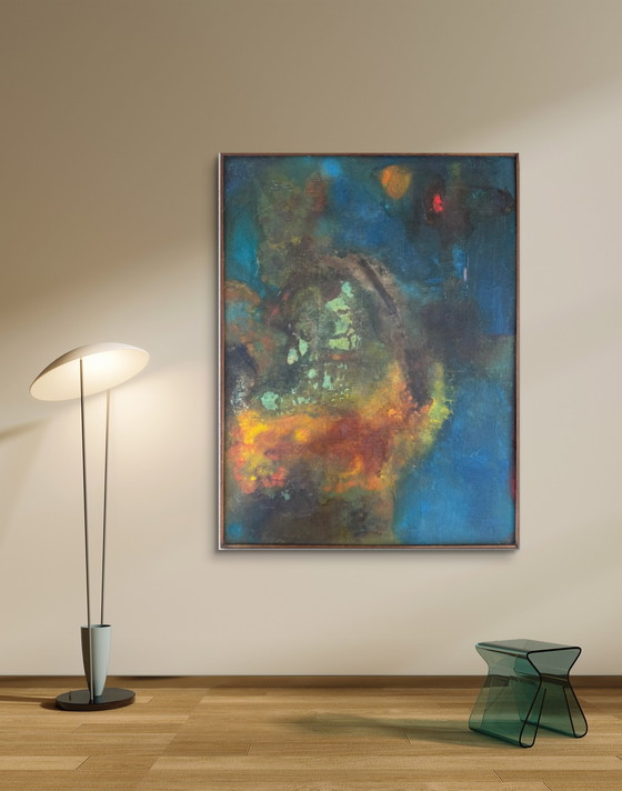 Image 1 of Silvin Bronkart - Deep River - magnificent painting from 1960