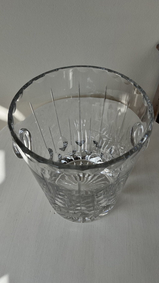 Hand-cut crystal champagne bucket, Lemberg Goebel brand, numbered edition