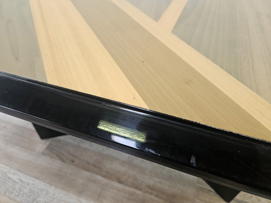 Image 1 of Mesa de centro cuadrada de los años 70 con diseños geométricos