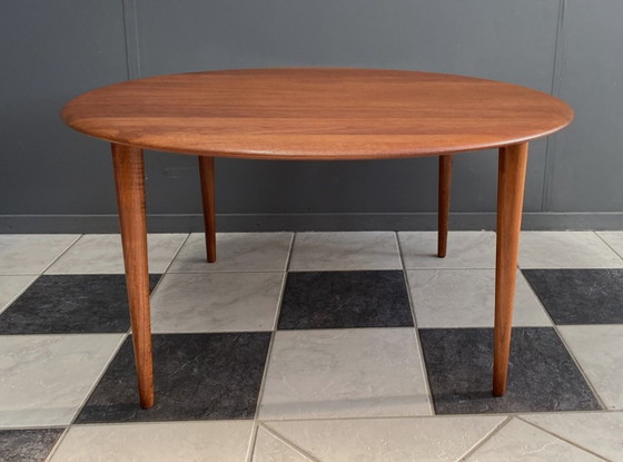 Image 1 of Tavolino scandinavo moderno Mid-Century in teak di Hvidt & Mølgaard Nielsen per France e Søn.