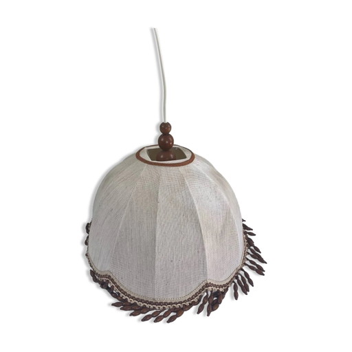 Vintage wooden bead suspension