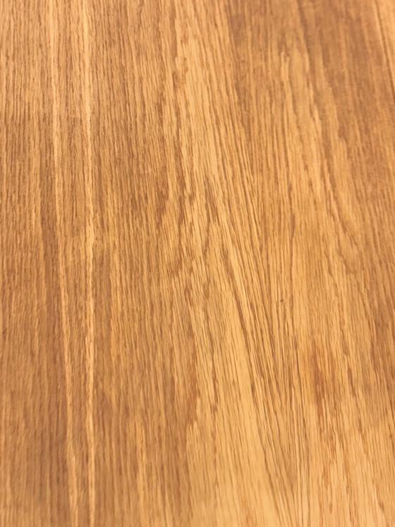 Image 1 of Scandinavian vintage kitchen dining table, oak – extendable – top freshly restored