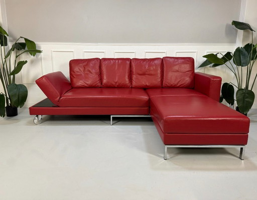 Brühl Fourtwo Sofa Leder Rot Schlafsofa Four Two Gästebett Daybed