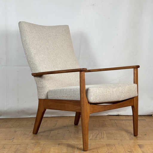 2x Volledig gerenoveerde Britse Parker Knoll 988/1023 loungestoelen 1960