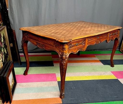 Kantoor in Luik, gebouwd in gebeeldhouwd eikenhout in Regency-stijl. – bureau, Hollywood Regency (photo 2 of 10)