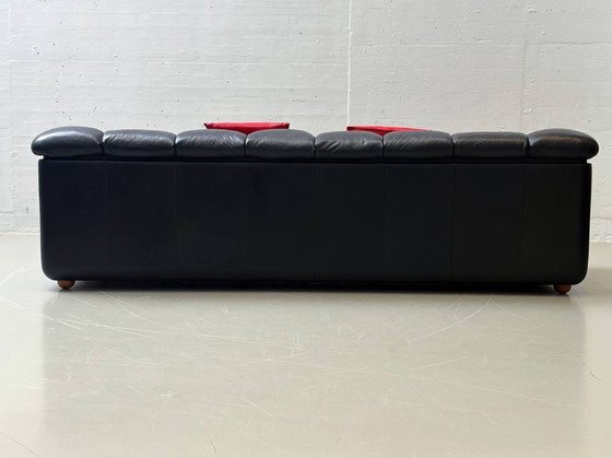 Image 1 of Elegantes Sofa von Poltrona Frau aus Leder, Italien, 1970er Jahre
