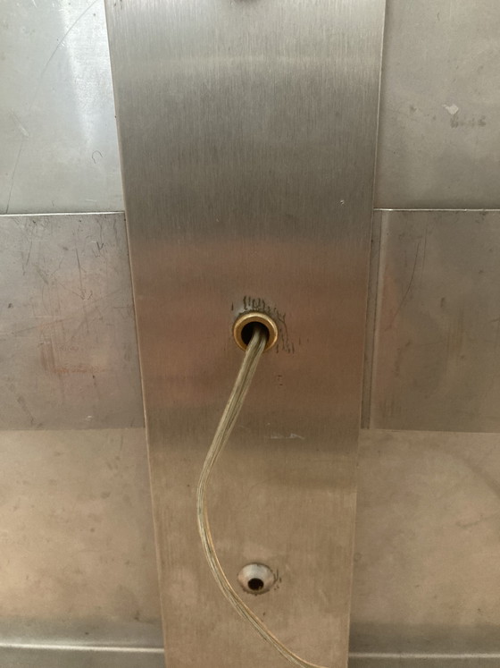 Image 1 of Applique vintage anni '70 in vetro trasparente e fumé per Poliarte