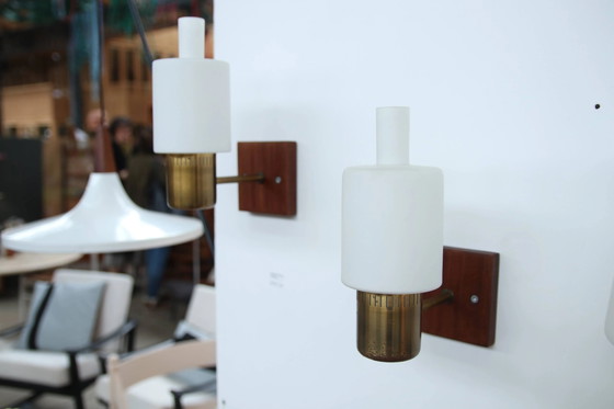Set of two Jo Hammerborg Nordlys wall lamps, Danish design 1962 – Wall lights, Crystal, Glass, Scandinavian (photo 4 of 6)