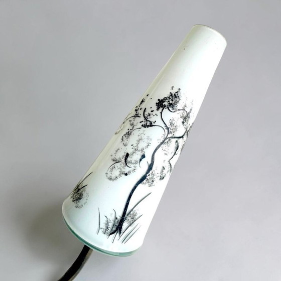 Image 1 of Portugiesische Doppelwandleuchte aus Messing und Glas, Mitte des 20. Jahrhunderts, 1960er Jahre