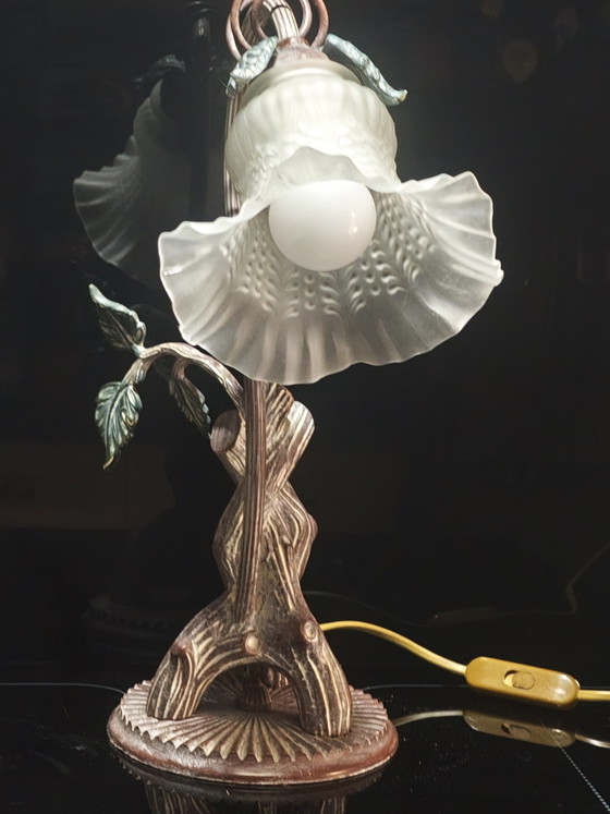 Art Nouveau Style Lamp – creval, Table lamps, Metal, Cast Iron (photo 3 of 13)