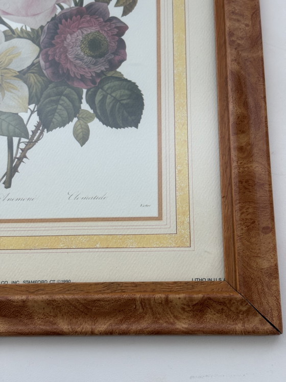 Image 1 of Coppia di stampe botaniche vintage Pierre-Joseph Redouté – Bernard Picture Co. (24x29 cm)
