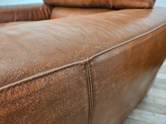 Osaka Brown Leather Armchairs by Moroso, 1980 (photo 16 of 21)