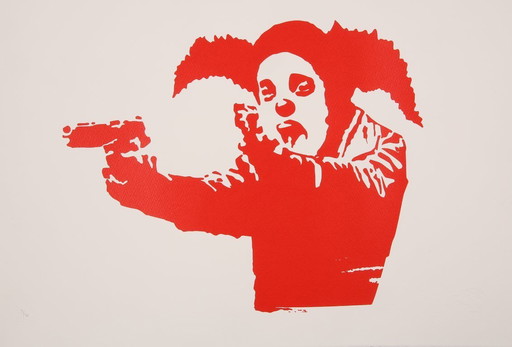 Banksy - Clown Skateboards / Document - Screenprint, certified and limited