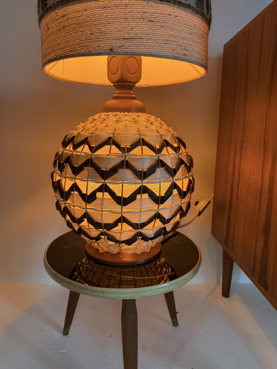 Vintage Deense ‘Pineapple’ Vloerlamp ‘70 – Vloerlampen, Glass, Plastic (photo 8 of 13)
