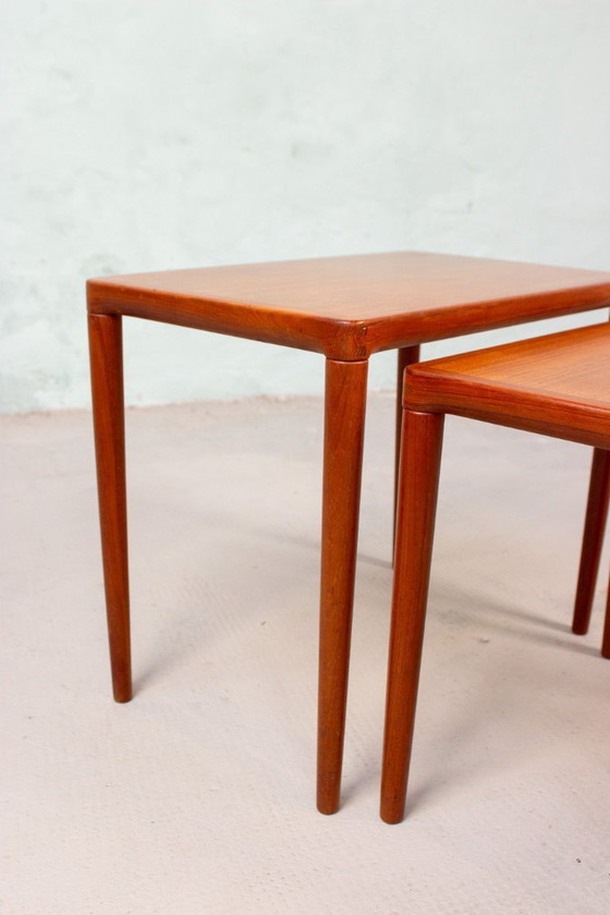 Image 1 of Tavolini impilabili Bramin a 3 pezzi di H.W. Klein, in teak vintage, stile danese.