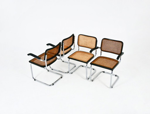 Eetkamerstoelen stijl B32 van Marcel Breuer, set van 4