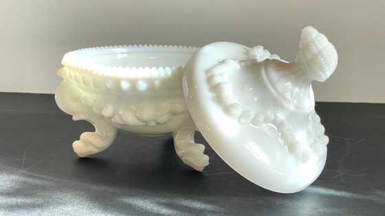 Image 1 of Vintage opaline glass candy dish