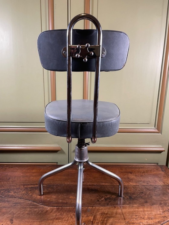 Image 1 of Vintage "Pullman Spring-Filled" stoel – industriële stoel uit de jaren 60/70