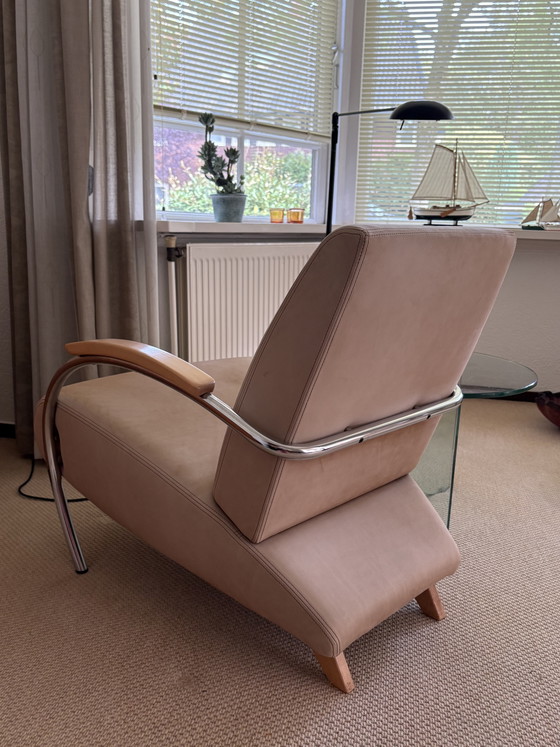 Fauteuil Lotus 5470 | Jan Des Bouvrie | Cuir souple beige – Gelderland, Leather (photo 4 of 8)
