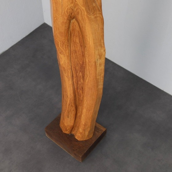 Image 1 of Sculpture monumentale en chêne sculpté à la main, Belgique, années 1970