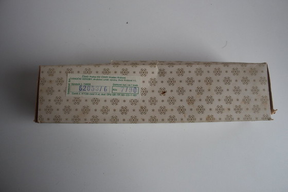 Image 1 of Antique glass Christmas ornament, Czechoslovakia, 1950s. 