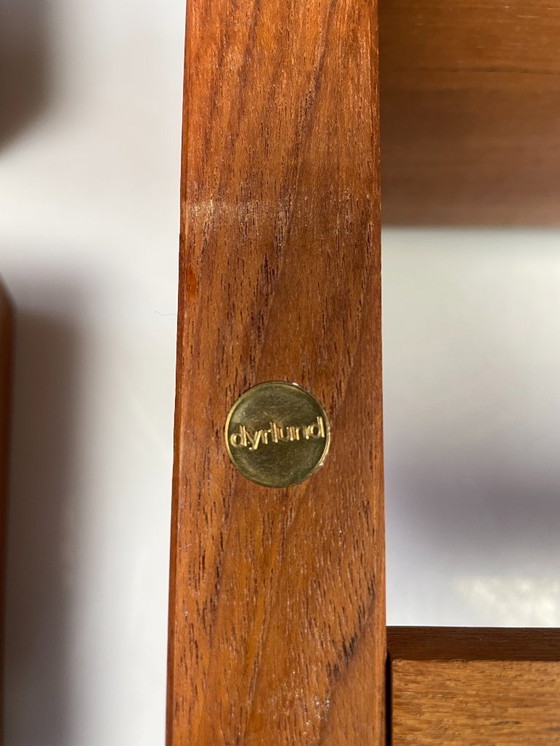 Image 1 of Vintage Wall Shelf With Drawers, Dyrlund, Solid Teak, Denmark 1970's