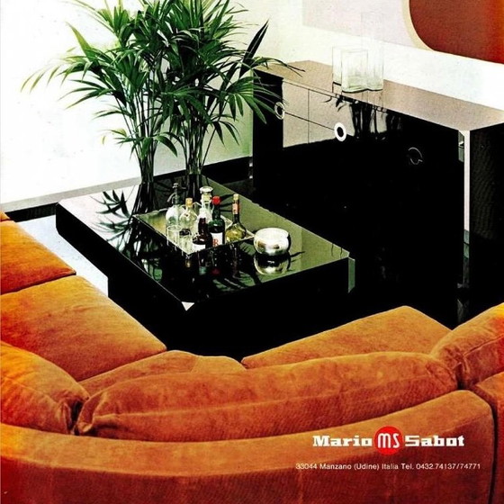 Willy Rizzo Alveo Sideboard for Mario Sabot, Italy 1970 – Wood (photo 2 of 23)