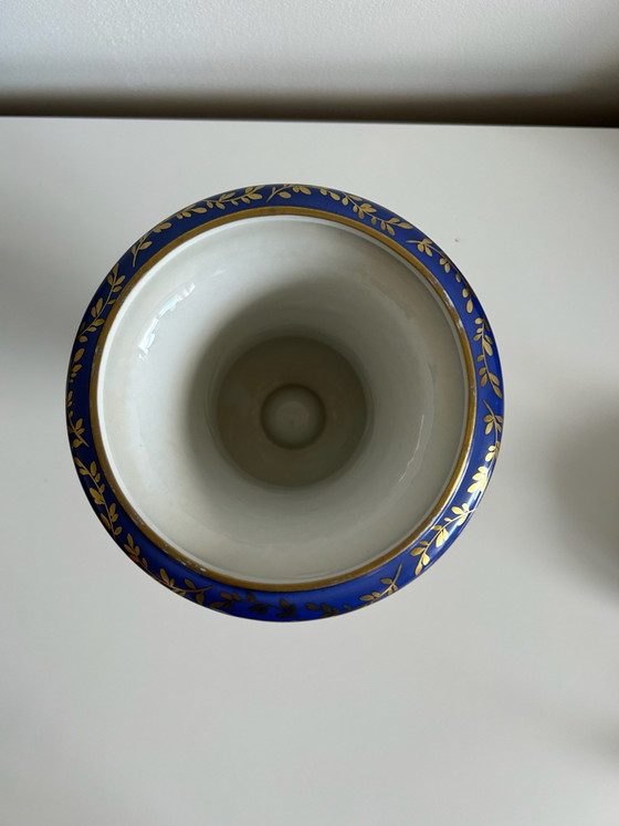 Vaso potpourri in porcellana di Dresda - Carl Thieme Potschappel XIX secolo – Sculture (photo 5 of 8)