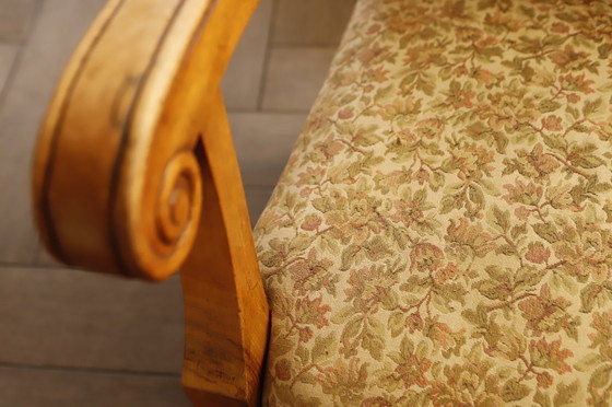 Image 1 of Vintage Salon Sofa Set with Floral Upholstery 