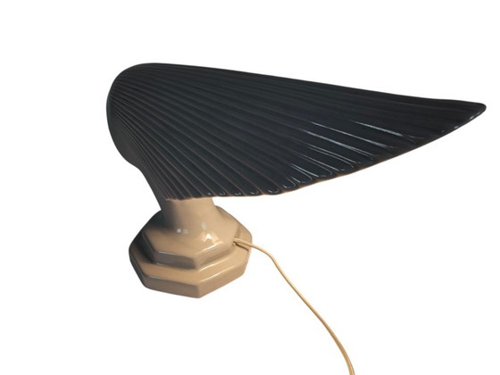 Image 1 of Vintage  - Rene Lalique stijl - design Hubert Olivier -  tafellamp - keramiek -  Frankrijk - 1960's