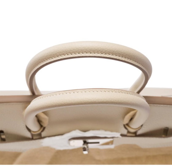 Image 1 of Sac HERMES Birkin 30 en Cuir Blanc - 103472