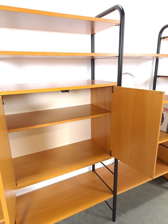 Image 1 of Ikea modular wall system Niklas with cabinets and shelves vintage