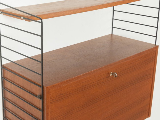 1950er Jahre Wandregal, Nils Strinning – Wall cabinet, Metal, Wood (photo 11 of 13)