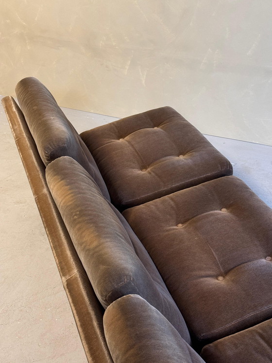Image 1 of Gruppo di divani in velluto marrone di Paolo Caliari per Cassina, anni '60