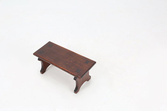 Image 1 of Rustic Hand-Crafted Wooden Stool, France ca. 1880