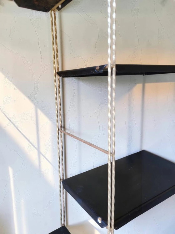 1950's wall shelf – Shelving unit, polished steel, Metal (photo 7 of 11)