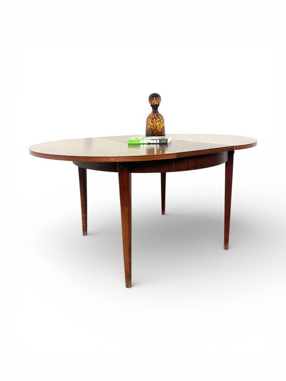 Image 1 of Tavolo rotondo allungabile vintage di metà secolo, anni '60