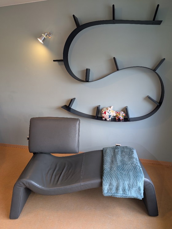 COR ONDA design sofa/daybed grey leather (photo 2 of 5)