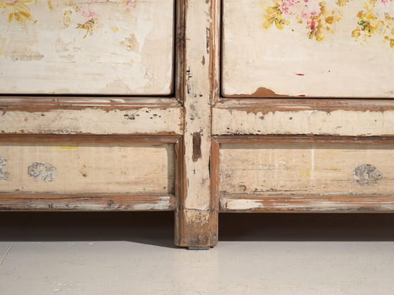 Credenza antica dipinta in legno di pino – Cina, circa 1930 – Credenze, Iron (photo 40 of 40)