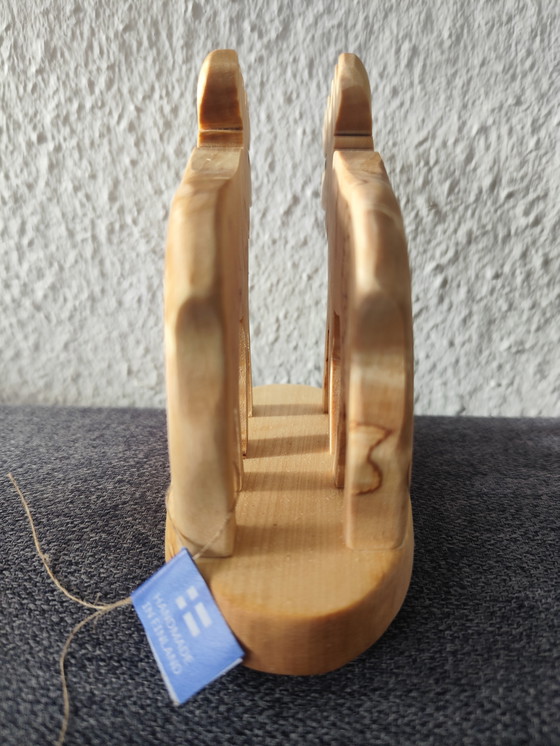 Image 1 of Handmade birchwood napkin holder – moose shape | Finland