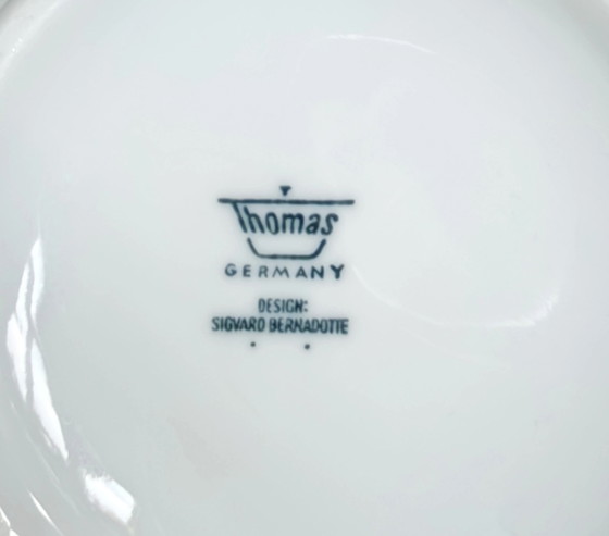 Servizio da tè Thomas Germany anni '50 - Design Sigvard Bernadotte, Set di posate, Porcellana, Argento (foto 13 di 15)
