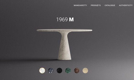 Image 1 of Angelo Mangiarotti ‘M1’ Dining Table in Solid Carrara Marble
