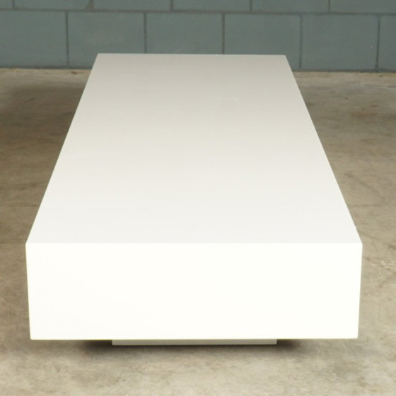 Designer wooden coffee table – white (photo 11 of 12)