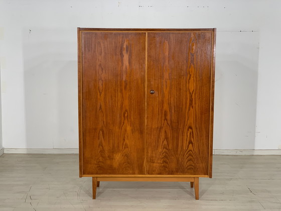 Image 1 of Mid century hellerau linen cupboard closet wardrobe vintage